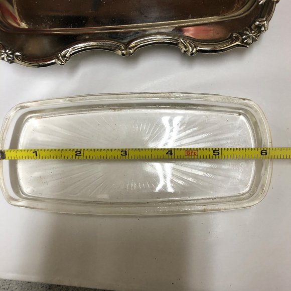 Vintage Leonard Silver Plated Butter Dish - Picture 10 of 11